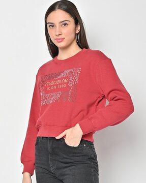 graphic print crew-neck sweatshirt