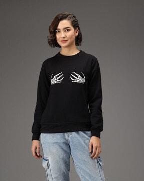 graphic print crew-neck sweatshirt