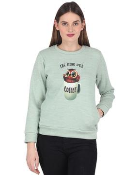 graphic print crew-neck sweatshirt