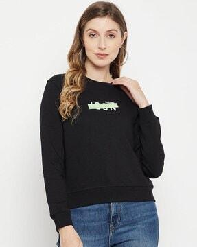 graphic print crew-neck sweatshirt