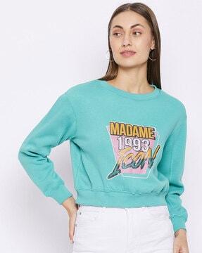 graphic print crew-neck sweatshirt