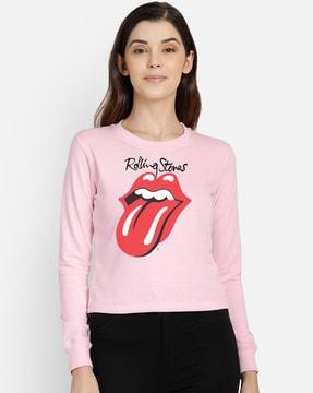 graphic print crew-neck sweatshirt