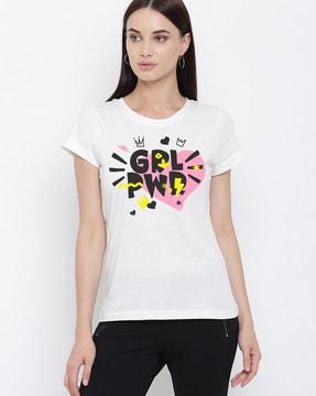 graphic print crew-neck t-shirt