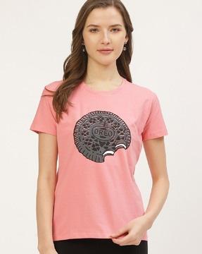 graphic print crew-neck t-shirt