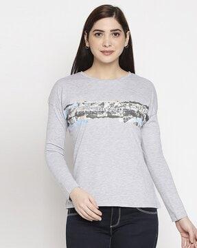 graphic print crew-neck t-shirt