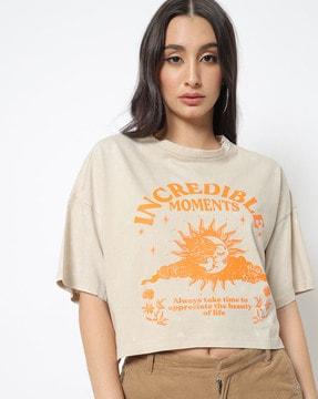 graphic print crew-neck t-shirt