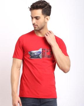 graphic print crew-neck t-shirt