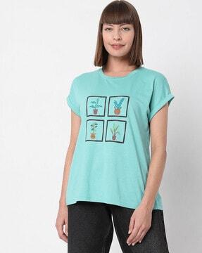 graphic print crew-neck t-shirt