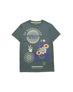 graphic print crew-neck t-shirt