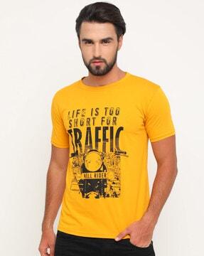 graphic print crew-neck t-shirt