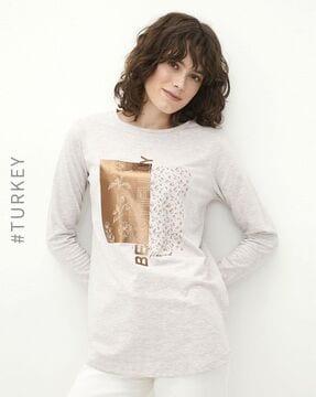 graphic print crew-neck t-shirt