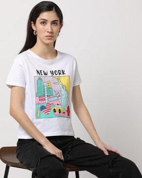 graphic print crew-neck t-shirt