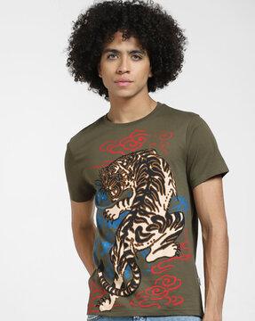 graphic print crew-neck t-shirt