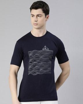 graphic print crew-neck t-shirt