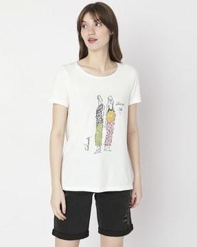 graphic print crew-neck t-shirt