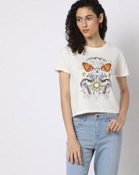 graphic print crew-neck t-shirt