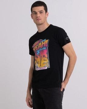 graphic print crew-neck t-shirt