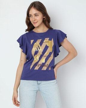 graphic print crew-neck t-shirt