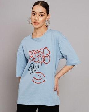 graphic print crew-neck t-shirt