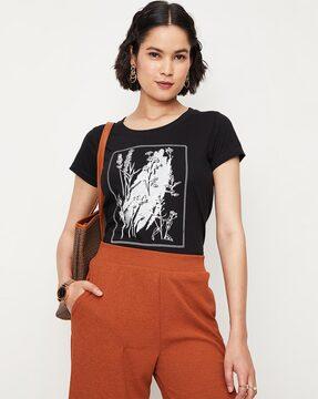 graphic print crew-neck t-shirt