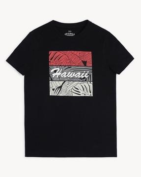 graphic print crew-neck t-shirt