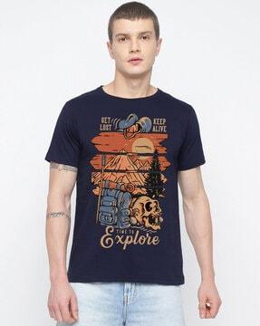 graphic print crew-neck t-shirt