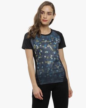 graphic print crew neck t-shirt