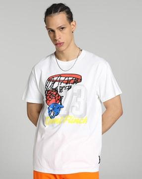 graphic print crew-neck t-shirt