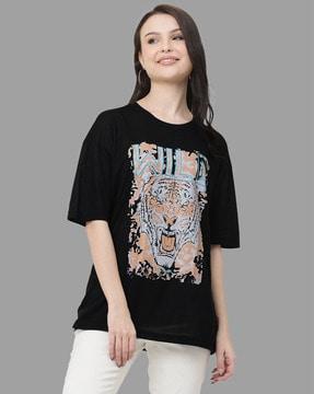 graphic print crew-neck t-shirt