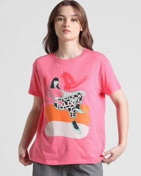 graphic print crew-neck t-shirt