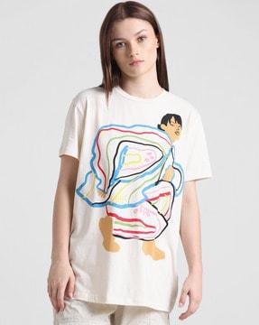 graphic print crew-neck t-shirt