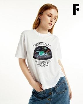 graphic print crew-neck t-shirt