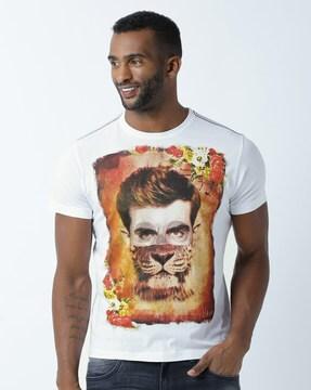 graphic print crew-neck t-shirt