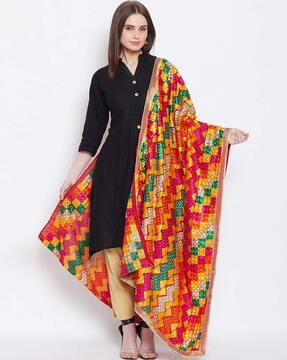 graphic print dupatta