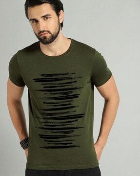 graphic print extra slim fit t-shirt