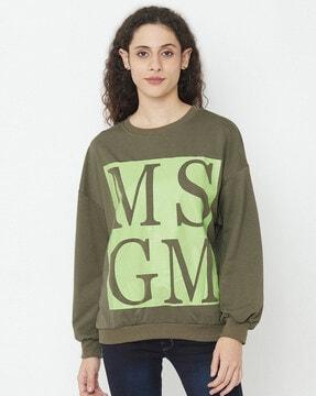 graphic print full sleeves  sweatshirt