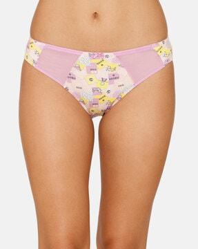 graphic print hipster panties