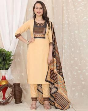 graphic print kurta set