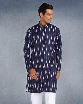 graphic print long kurta