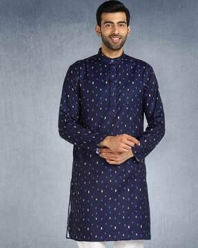 graphic print long kurta