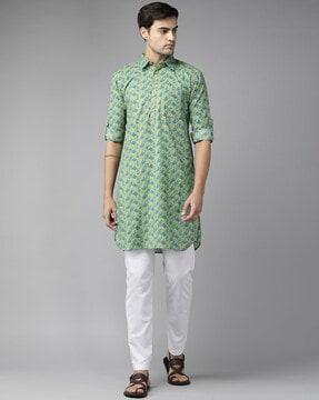 graphic print long kurta