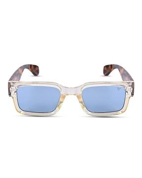 graphic print polycarbonate frame sunglasses