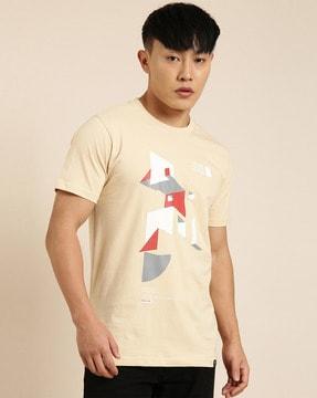 graphic print regular fit crew-neck t-shirt