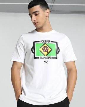 graphic print regular fit crew-neck t-shirt