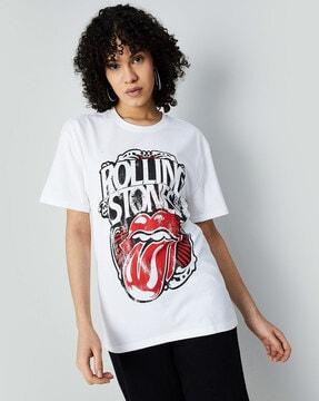 graphic print regular fit crew-neck t-shirt