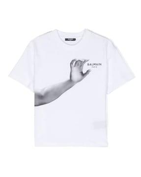 graphic print regular fit round-neck t-shirt