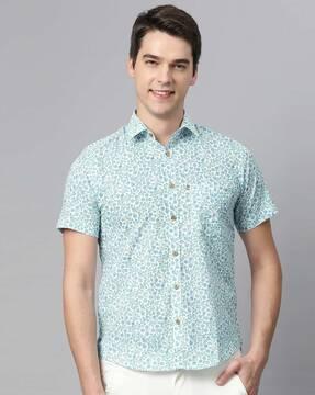 graphic print regular fit shirt