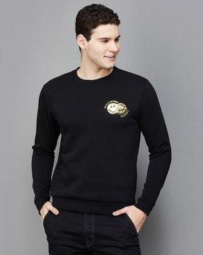 graphic print regular fit sweatshirt