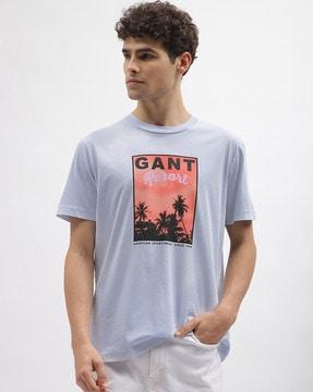 graphic print relaxed fit crew-neck t-shirt