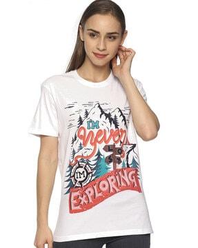 graphic print relaxed fit t-shirt
